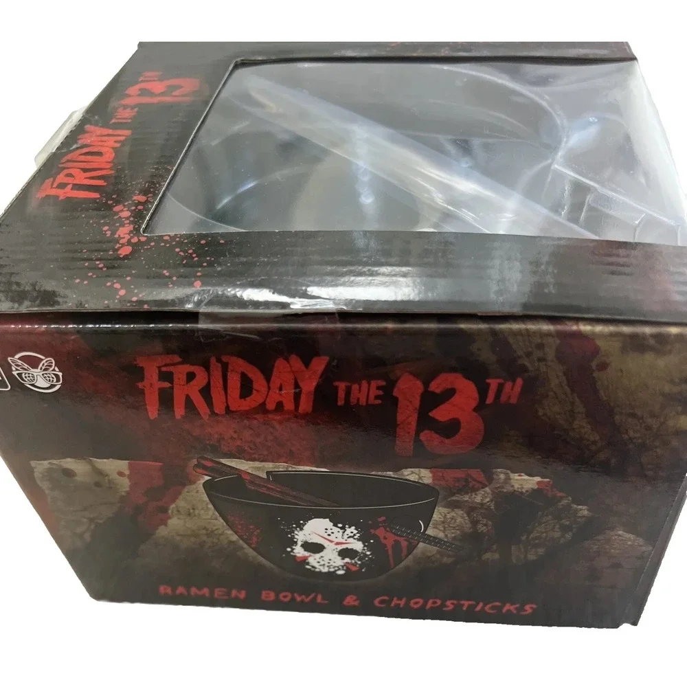 Friday The 13th Ramen Bowl & Chopsticks.‎ Horror Collectors. New In Box.